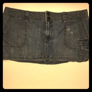 Jean mini skirt